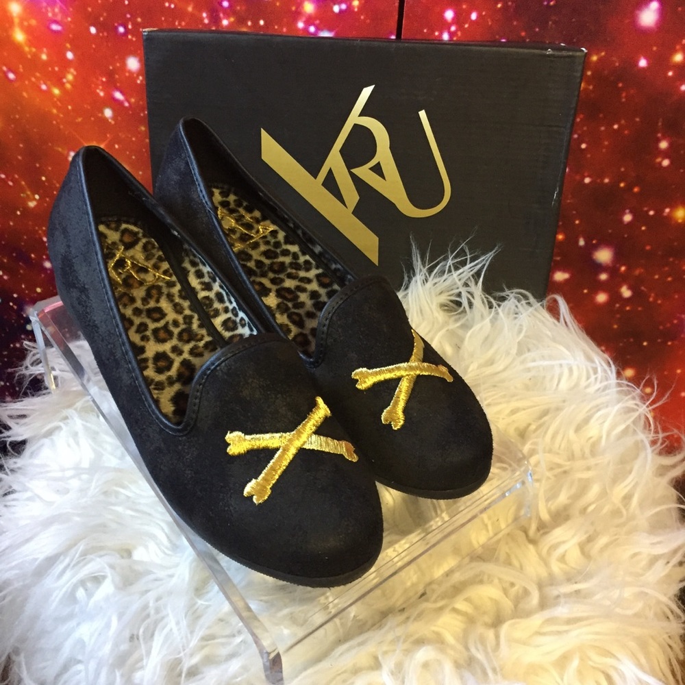 YRU BONES LOAFERS GOTH PUNK RAVE
